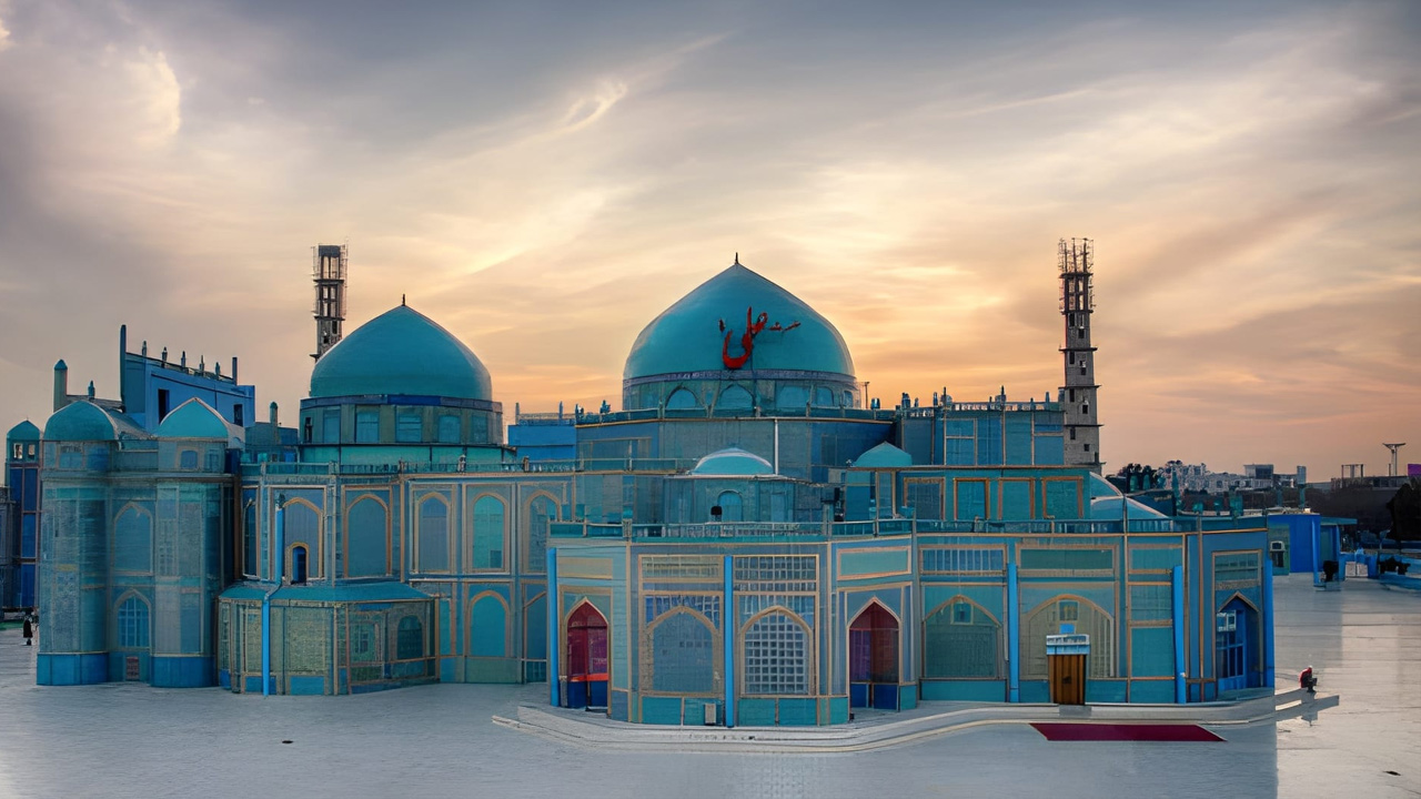 আফগানিস্তানের ঐতিহ্যবাহী নীল মসজিদ যেভাবে নির্মিত হয়েছে