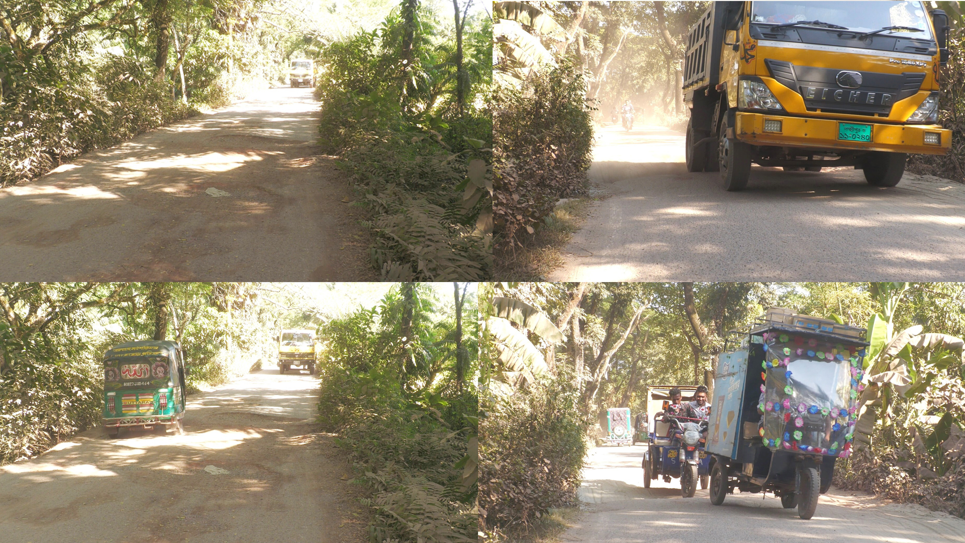 সড়ক নয়, মরণফাঁদে পরিণত লক্ষ্মীপুরের তোরাবগঞ্জ-মতিরহাট পথ