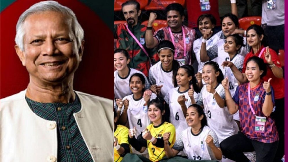 সাফ জয়ী নারী ফুটসাল দলকে প্রধান উপদেষ্টার অভিনন্দন