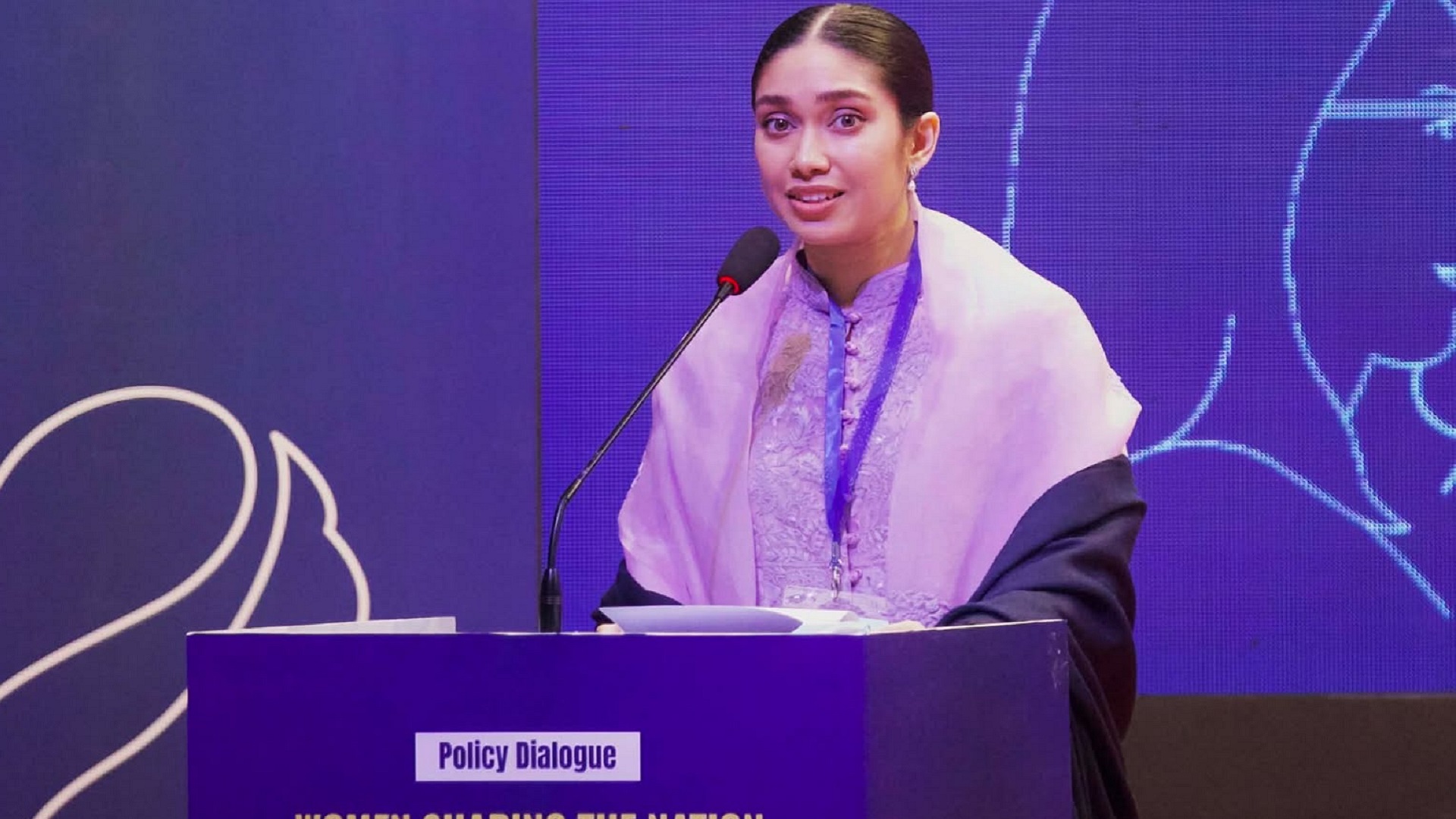 নারীরা সুযোগ পেলে জাতির ভবিষ্যৎ বদলে দেয়: প্রথম বক্তৃতায় জাইমা রহমান