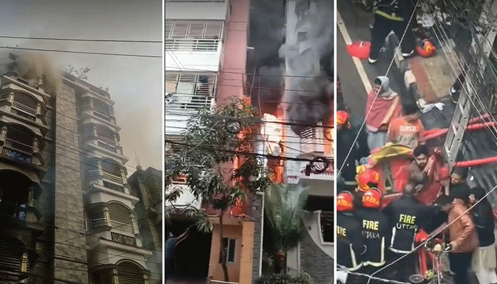 উত্তরায় আবাসিক ভবনে আগুন, মৃতের সংখ্যা বেড়ে ৬