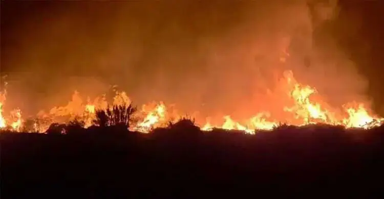 ৯ ঘণ্টার চেষ্টায় নিয়ন্ত্রণে মাতারবাড়ি বিদ্যুৎকেন্দ্রের আগুন