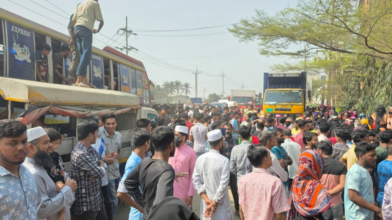 ঢাকা-সিলেট মহাসড়ক অবরোধ
