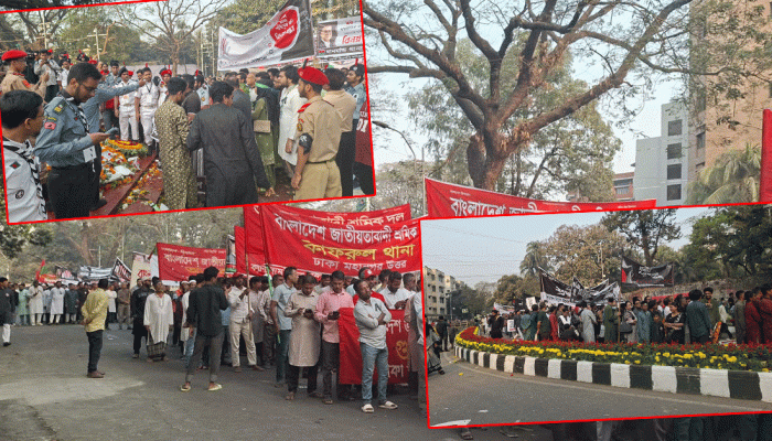 কেন্দ্রীয় শহীদ মিনারে সর্বস্তরের মানুষের ঢল