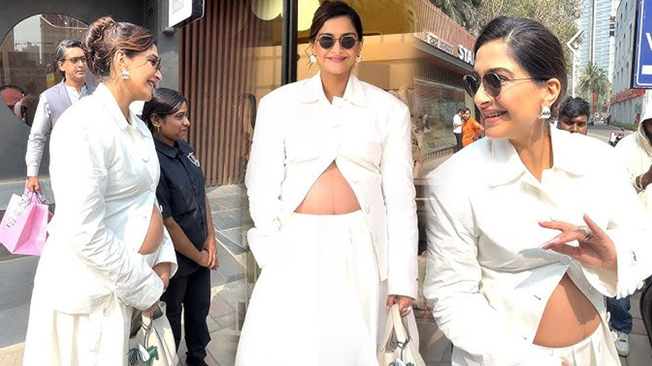 বেবি বাম্প নিয়ে প্রকাশ্যে সোনম কাপুর