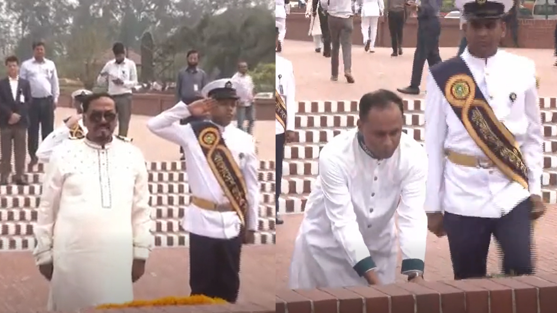 জাতীয় স্মৃতিসৌধে স্পিকার ও ডেপুটি স্পিকারের শ্রদ্ধা