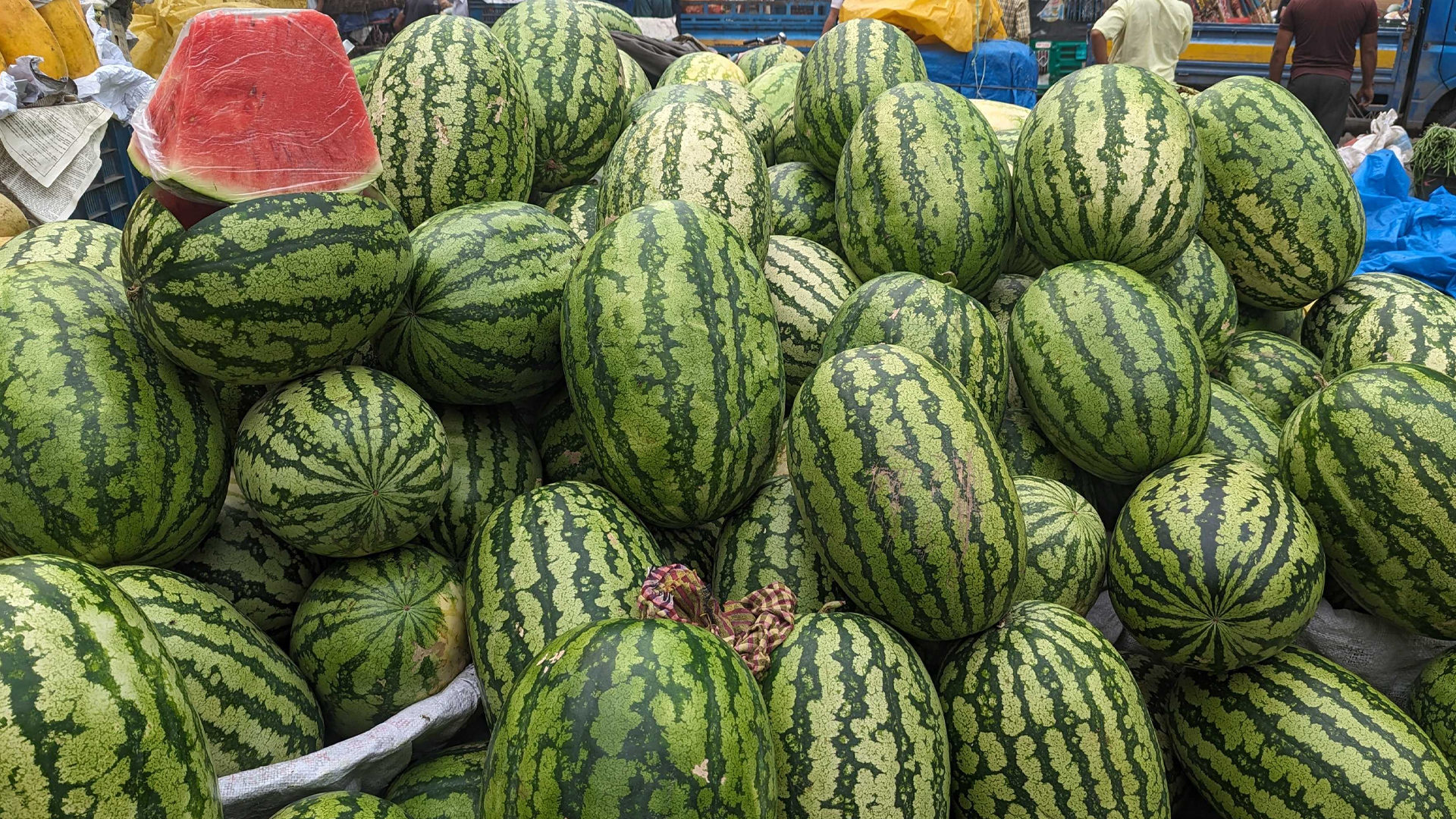 রাজধানীর বাজারে ভরপুর তরমুজ, এত এলো কোথা থেকে?