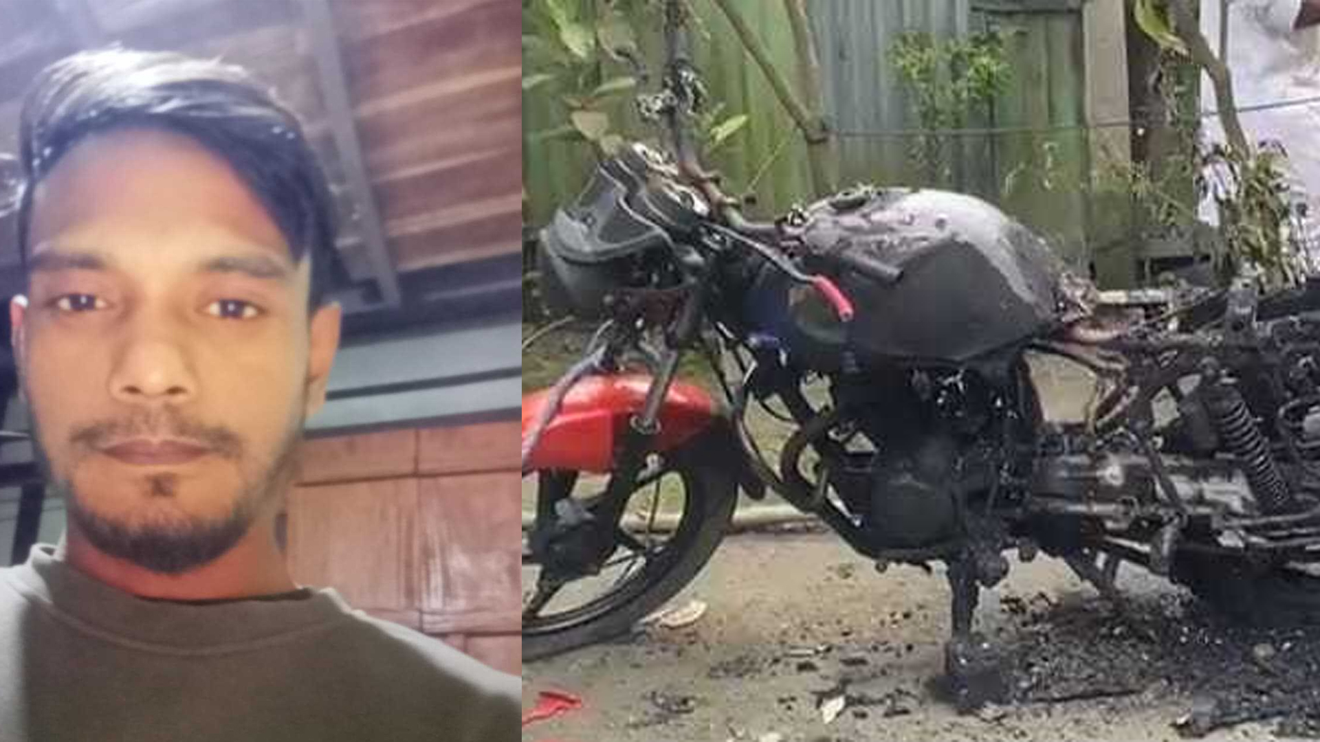মুন্সীগঞ্জে ব্যবসায়ীকে কুপিয়ে হত্যা, মোটরসাইকেলে আগুন