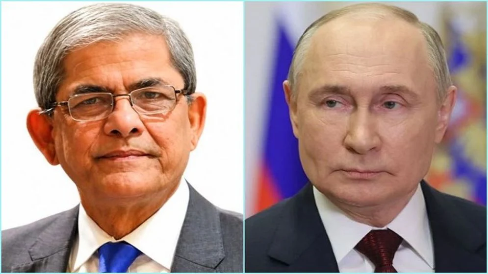 রাষ্ট্রপতি মির্জা ফখরুলকে অভিনন্দন জানিয়ে যা বললেন পুতিন